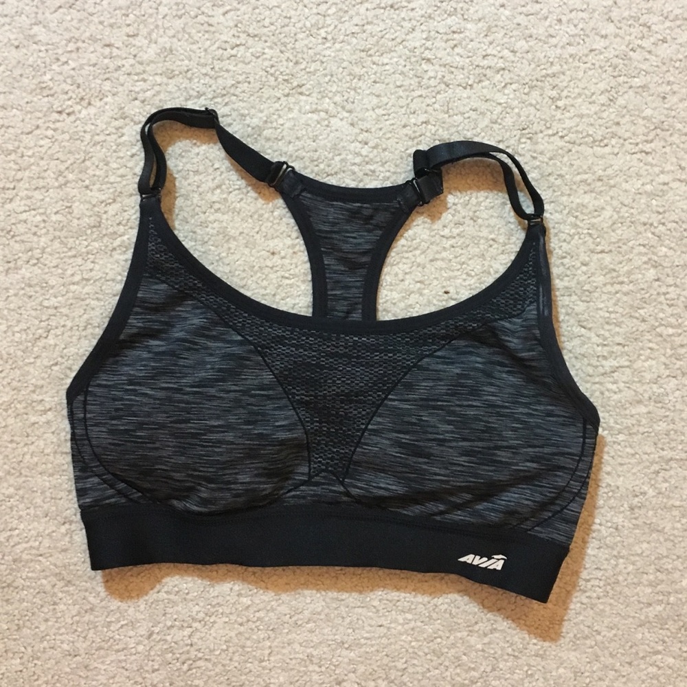 Grey sports bra